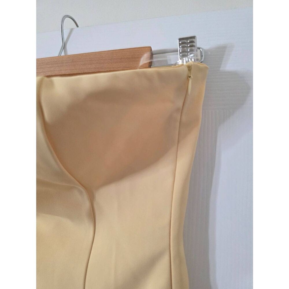 Peppermayo Della Strapless Mini Dress - Yellow US 2 NWT - Picture 7 of 10